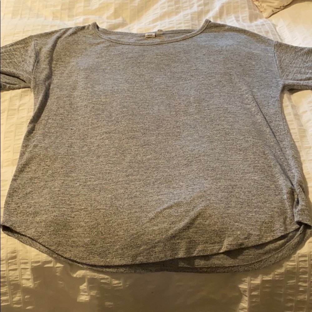 Marled knit oversized T